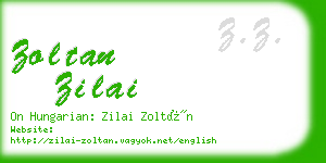 zoltan zilai business card